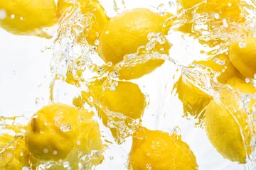 Acrylglas douchewanden met foto Eetkamer Verse citroen