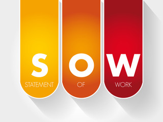 SOW - Statement Of Work acronym, business concept background