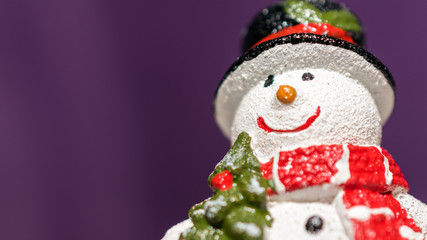 christmas decoration a snowman shape candle