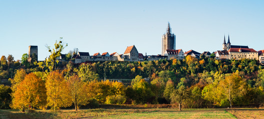 panorama skyline of Bad Wimpen, Germany