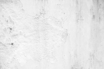 White Grunge Broken Concrete Ground Texture Background.