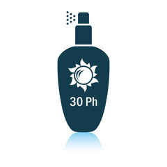 Sun protection spray icon