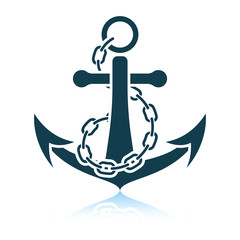 Sea anchor with chain icon © Konovalov Pavel