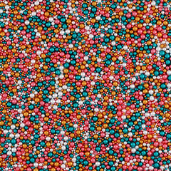 Cakes Colors Wrapping Paper Pattern, Illustration With Brushed Metallic Balls 3D Render, Orthographic Camera ..