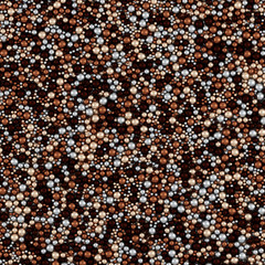Cinnamon Colors Wrapping Paper Pattern, Illustration With Brushed Metallic Balls 3D Render, Orthographic Camera ..