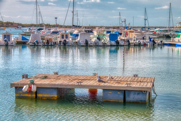 Marina of Sancti Petri, in Chiclana de la Frontera, a tourist city on the coast of the province of Cadiz, southern Spain