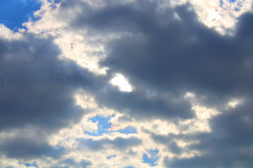 blue sky with clouds