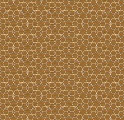 Seamless arabic geometric ornament in brown color.