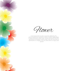 Floral Spring Graphic Design - with Colorful Flowers