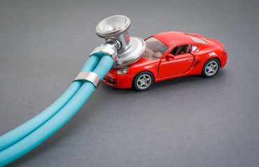 Car diagnostics, stethoscope, inspection, repair and maintenance