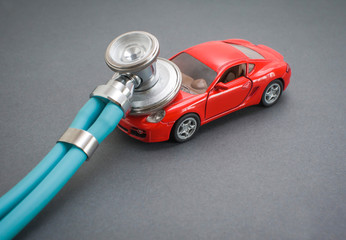 Car diagnostics, stethoscope, inspection, repair and maintenance