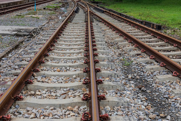 Naklejka premium railroad tracks