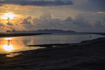 Sunset on the beach