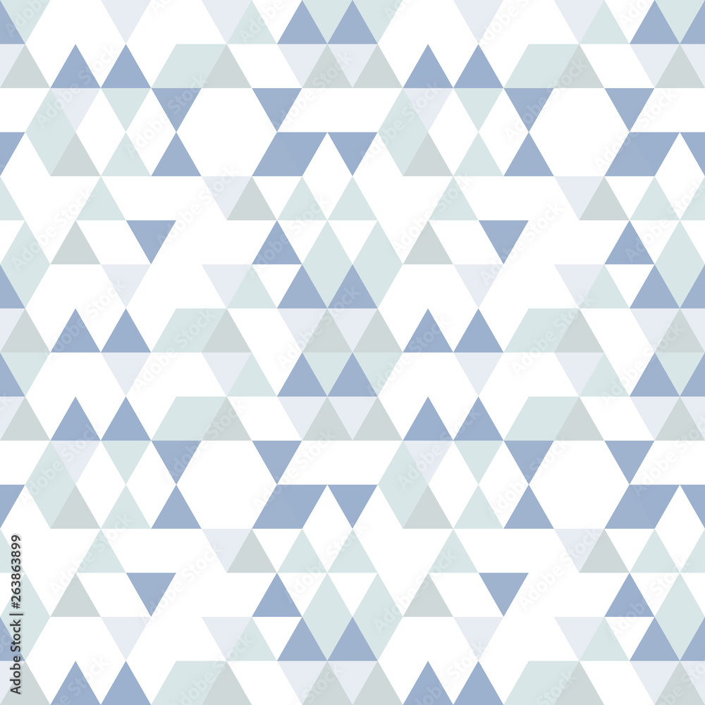 Poster Triangles seamless pattern . Vector geometric background.