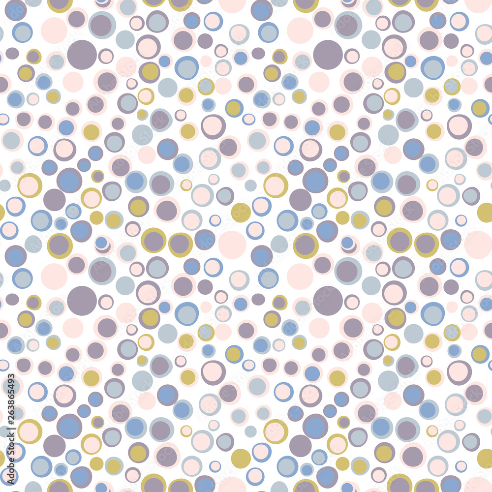 Poster simple circle shapes background. vector geometric abstract seamless pattern.