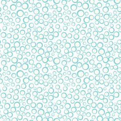 Simple circle shapes background. Vector geometric abstract seamless pattern.