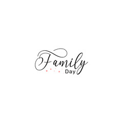 Happy World Family Day Vector Design Template