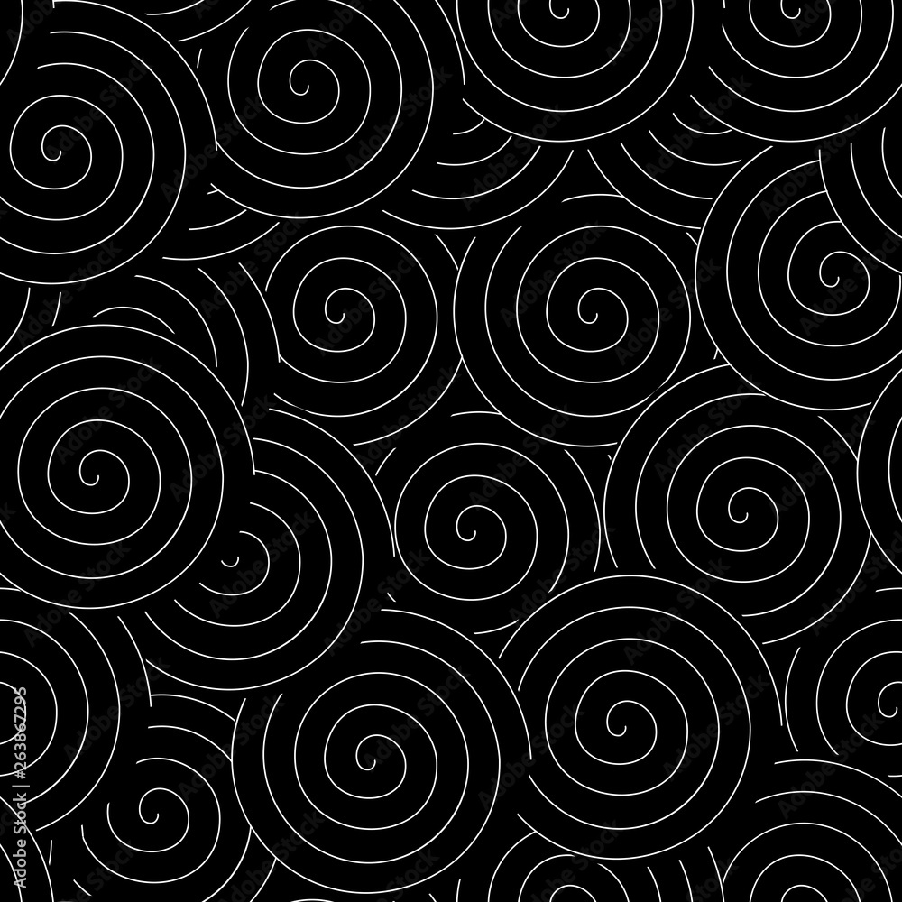 Poster Abstract geometric pattern with swirls . Spiral shapes background. EPS 10 stock vector.
