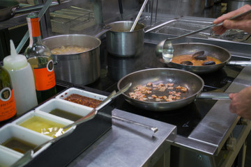 cook fries dressing for italian pasta