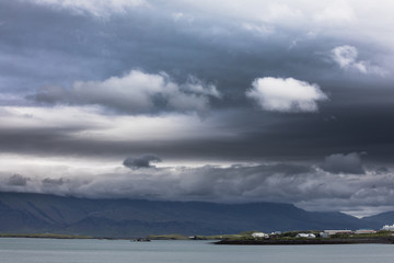 Wolken über Island