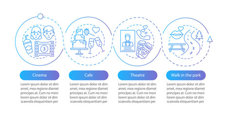 First date vector infographic template