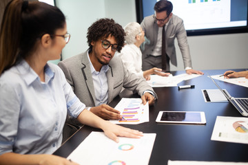Business meeting and teamwork by business people