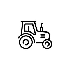 Vector Farmer Tractor Icon