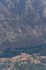 Fototapeta premium View of an Ancient Medieval Village in Southern Italy