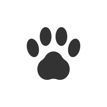 Paw clip art design vector isolated