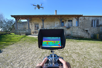 thermal house control drone