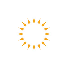 Sun clip art design vector isolated