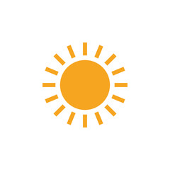 Sun clip art design vector isolated