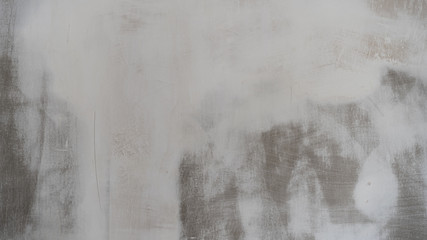 Wall in white paint during repair. Background texture.