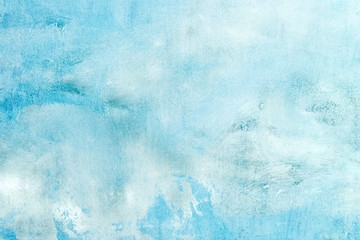 Blue abstract canvas background or texture