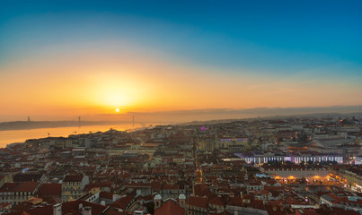 Fototapeta na wymiar Lisbon by Golden Hour