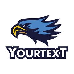 Eagle Mascot Logo Vector Template Icon