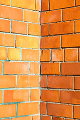 Obraz premium Czerwony ściana z cegieł