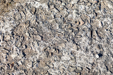 Old concrete floor tiles