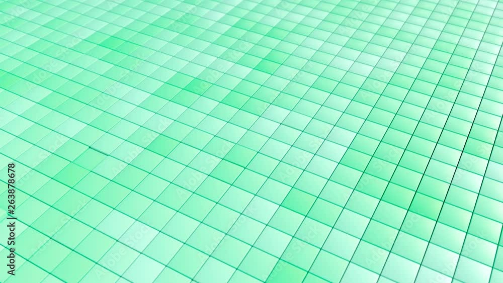 Poster abstract backgroud with white moving cubes. geometric footage with abstract wave effect. motion desi