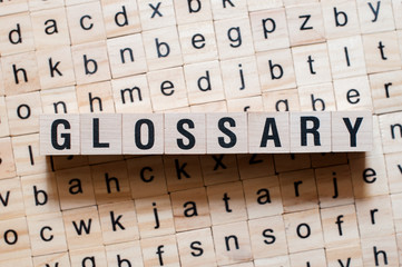 Glossary word concept