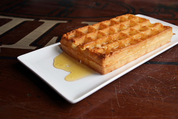 waffel mit honig