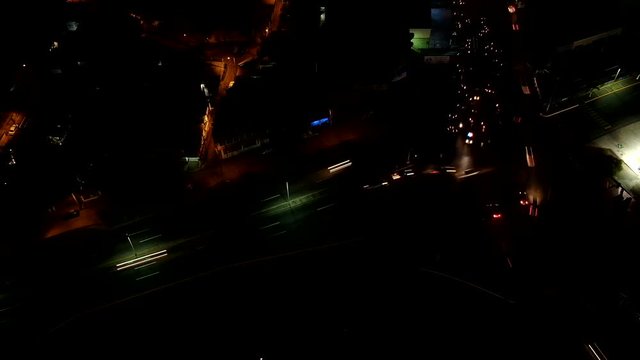 hyperlapse with night drone over lazaro c&aacute;rdenas bower
