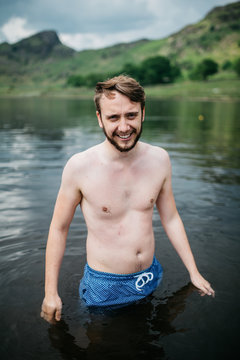 Guy standing in water