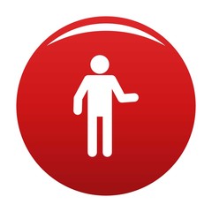 Stick figure stickman icon pictogram. Vector simple illustration of stickman icon isolated on white background. Man human stick sign