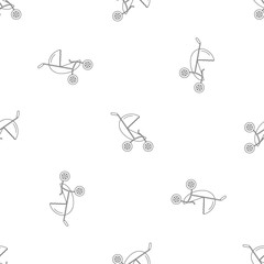 Small pram pattern seamless vector repeat geometric for any web design