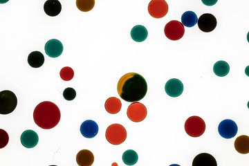 Background of red, green, blue ink waves