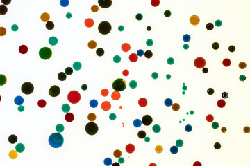 Background of red, green, blue ink waves