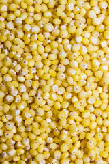 Millet groats as food background