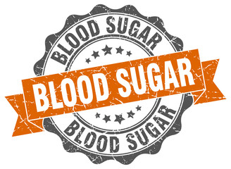 Fototapeta premium blood sugar stamp. sign. seal