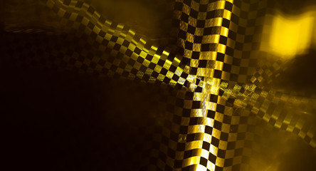 geometric background with elements of checkered flag. shiny rally texture